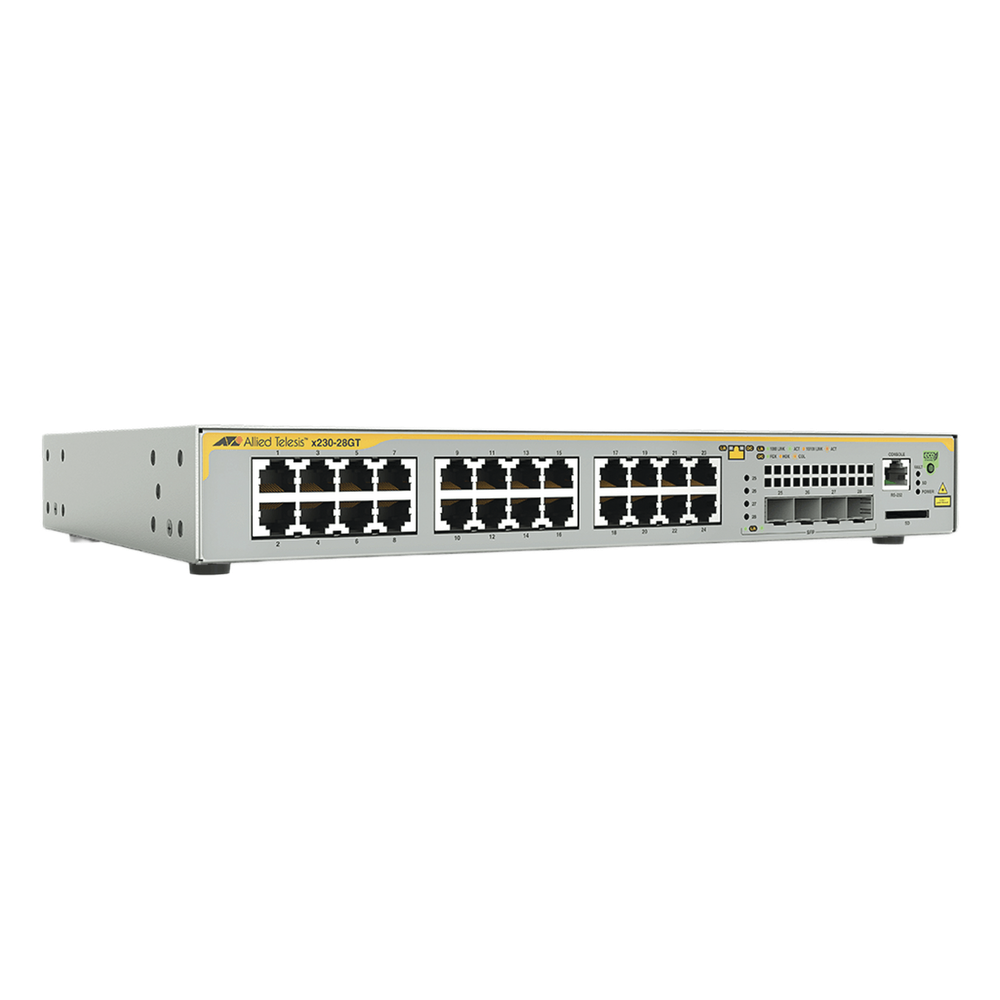 Switch Administrable Capa 3, 24 puertos 10/100/1000 Mbps + 4 puertos SFP Gigabit