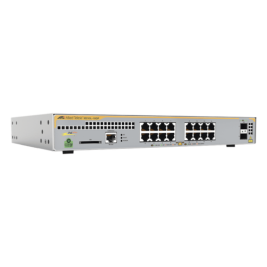 Switch Industrial-Lite PoE+ administrable capa 2 de 16 Puertos 10/100/1000 Mbps + 2 puertos SFP, 247 W