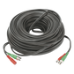Cable Coaxial (BNC RG59) + Alimentación / SIAMES / 50 Metros (164 Pies) / 100% COBRE / Para Cámaras 4K / Uso Interior y Exterior