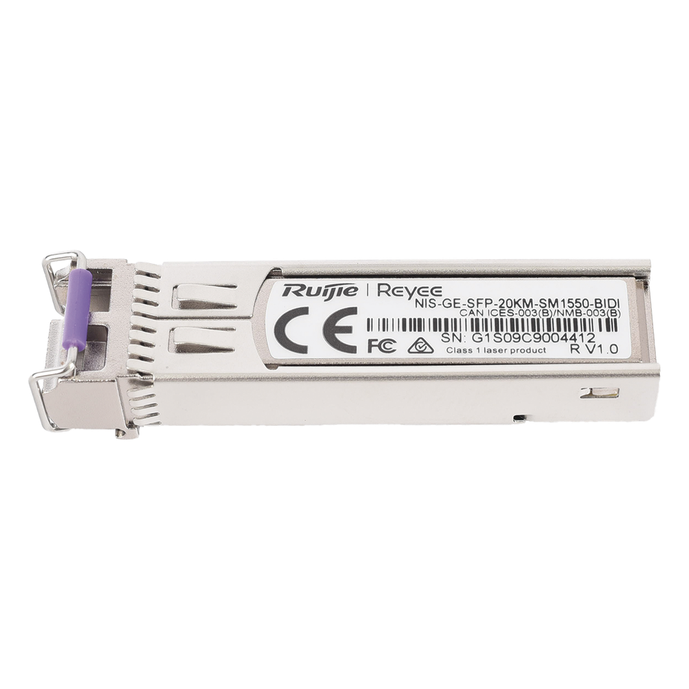 Transceptor Industrial BIDI Monomodo SFP 1G (Lado B), hasta 20 Kilómetros, TX 1550 / RX 1310, soporta Temperaturas de -40° a 85° C
