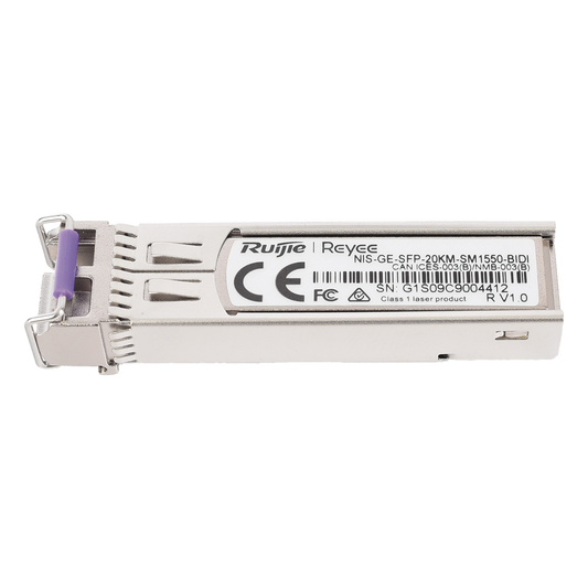 Transceptor Industrial BIDI Monomodo SFP 1G (Lado B), hasta 20 Kilómetros, TX 1550 / RX 1310, soporta Temperaturas de -40° a 85° C