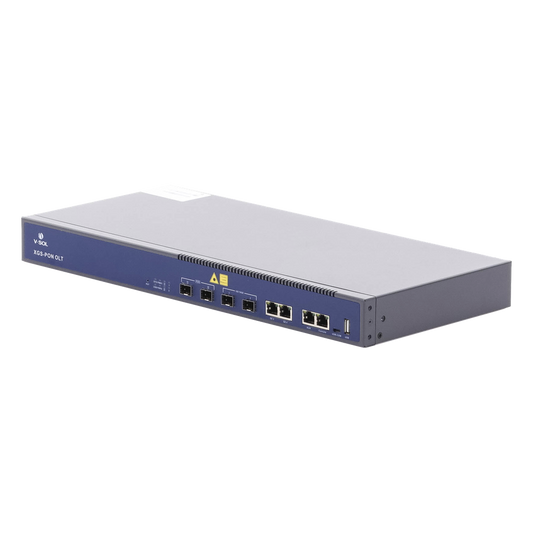 OLT Dual de 2 Puertos XGSPON/GPON / 4 Puertos Uplink (2 Puerto Gigabit RJ45 + 2 Puertos SFP/SFP+) / Hasta 512 ONUs