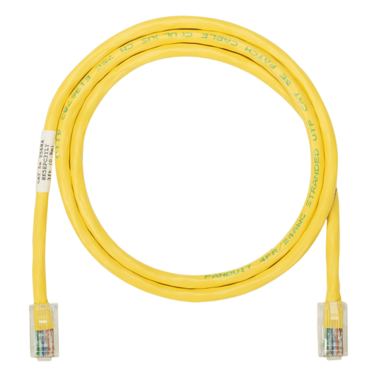 Cable de Parcheo UTP Categoría 5e, con Plug Modular en Cada Extremo - 1.5 Metros (4.92 Pies) - Amarillo