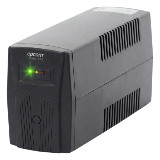 UPS de 850VA/510W / Topología Línea Interactiva / Entrada y Salida 120 Vca / Regulador de Voltaje AVR 80-150 Vca / Clavija NEMA 5-15P / 4 Tomas NEMA 5-15R /Sin RJ11 ni RJ45
