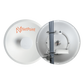 1 Antena Direccional Dual-Polaridad MLO Alto Rendimiento / diámetro  de 39.6 cm / 4.9-7.2 GHz / Ganancia 27 dBi / SLANT de 45 ° o 90 °  / Conector N-Hembra / Montaje, jumpers y radomo incluidos.