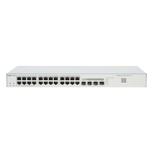 Switch Administrable L2, 24 Puertos Eth 1G, 4 puertos SFP 1G, Administración Remota en la Nube.