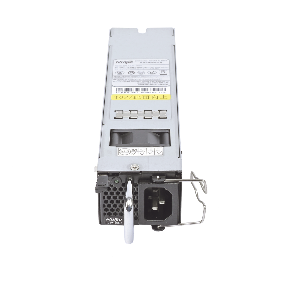 Fuente de Energía Modular, proporciona hasta 150 Watts para Switches Empresariales Ruijie Networks
