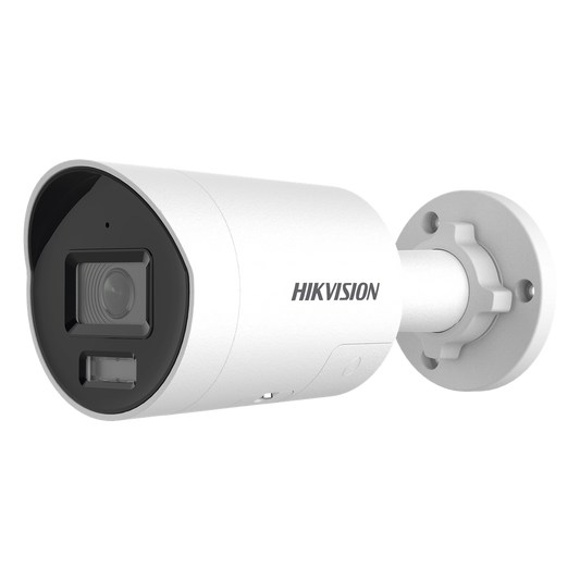 [Dual Light + ColorVu 3.0 + HikAI] Bala IP 8 Megapixel / Lente 2.8 mm / 40 mts IR + Luz Blanca / 2 Microfonos Integrados / Exterior IP67 / Estrobo Azul y Rojo / WDR 130 dB / ACUSENSE 3.0 / Metal / NEMA 4X / ACUSEEK