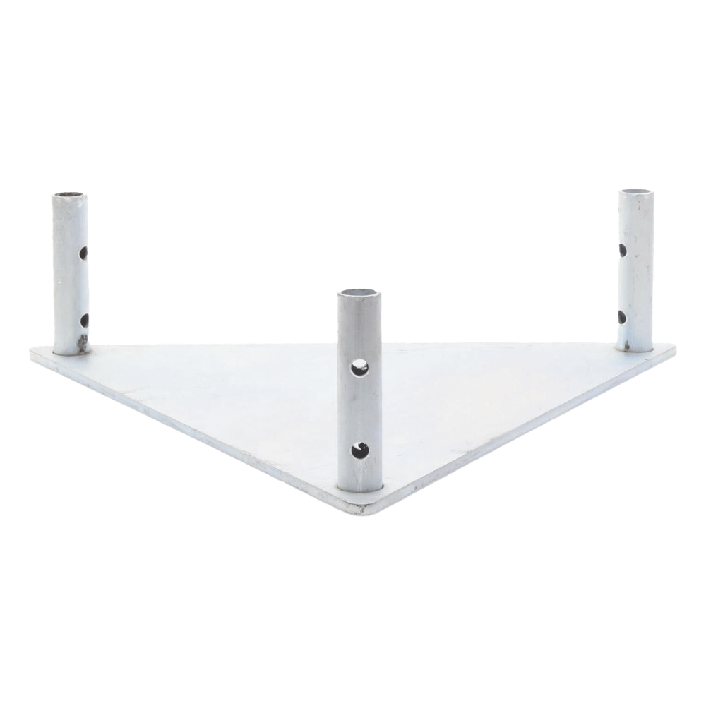 Base Triangular para Tramo STZ45 Galvanizado Electrolítico.