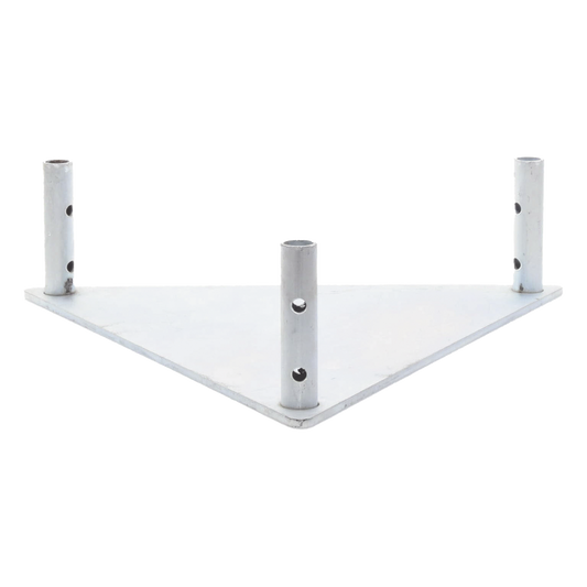 Base Triangular para Tramo STZ45 Galvanizado Electrolítico.