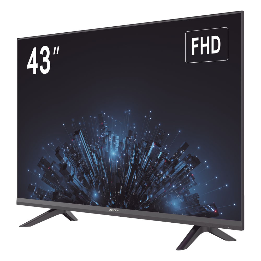 Monitor LED Full HD 43" / Ideal para Oficina y Hogar / Uso 24-7 / Entrada HDMI/VGA/USB / Compatible con Montaje VESA (200 X 200) / Bocinas Integradas