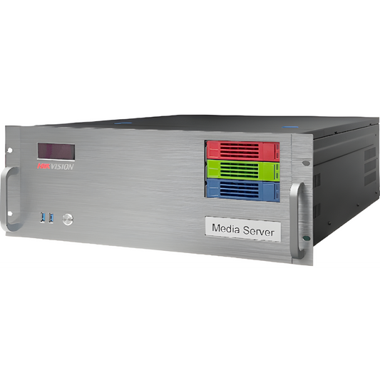 Media Server Rack 4U, Intel Xeon W-1390P 8-Core 5.3GHz, NVIDIA RTX 2000 Ada 16GB, 32GB DDR4, 8K×4K Fusion Output, 4×DP1.4 + HDMI2.0, 3×3.5" HDD Bays, Windows 11 Pro