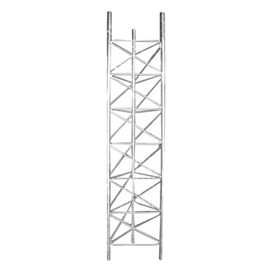 Tramo de Torre de 3 m x 60 cm de Ancho (Tubo 1 1/4" Ced. 40), Galvanizado por Inmersión en Caliente, Hasta 99 m de Elevación.