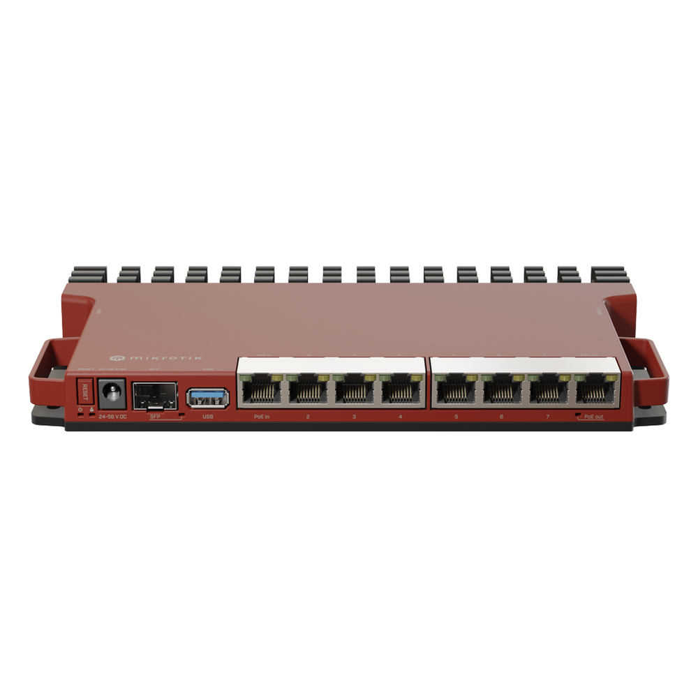 Router con CPU ARM / 8 Puertos GE / SFP 2.5G / montaje 1U