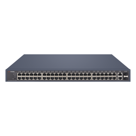 Switch PoE+ / Administrable / 48 Puertos 1000 Mbps PoE+ / 2 Puertos 1000 Mbps Uplink / 2 Puertos SFP / 470 Watts