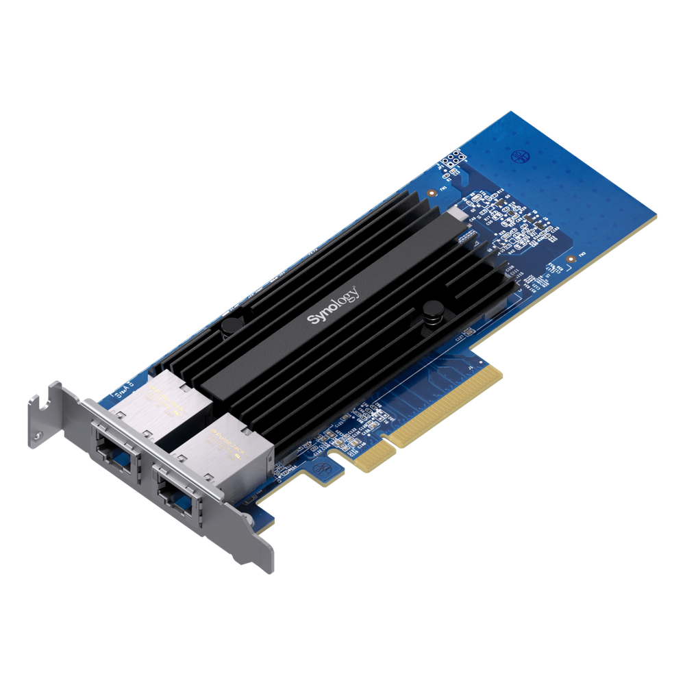 Adaptador de Red Synology E10G30-T2 | Doble Puerto 10 GbE | PCIe 3.0 x8 | Compatible con Synology | Link Aggregation.