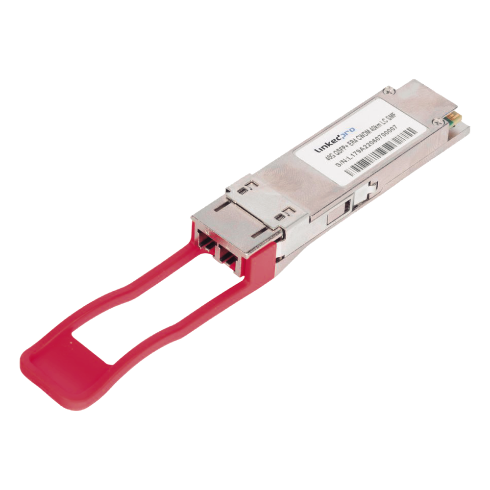 Transceptor Óptico QSFP28 (Mini-Gbic) / Multimodo 850 nm / 100 Gbps / Conectores LC/UPC Dúplex / DDM / Hasta 100 m