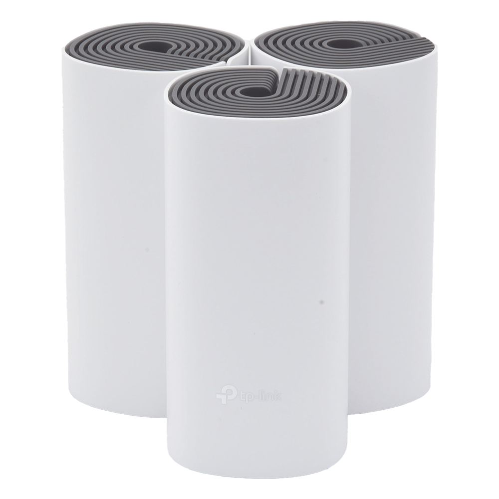 Kit de Router inalámbrico mesh Deco E4 para Hogar / Doble banda AC 1200  / 2 puertos 10/100 Mbps / Compatible con amazon alexa.