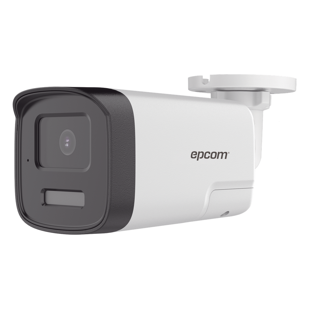 [Audio Bidireccional + Dual Light + ColorVu] Bala TURBOHD 4K (8 Megapixel) / Lente 2.8 mm / 40 mts IR EXIR + 40 mts Luz Blanca / Micrófono y Bocina Integrado / Exterior IP67 / Metal / dWDR