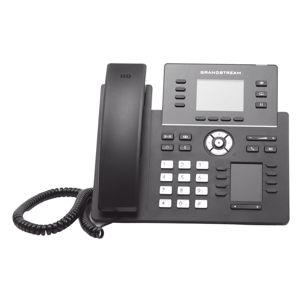 Teléfono IP Wi-Fi, Grado Operador, 4 líneas SIP con 4 cuentas, pantalla a color 2.8", puertos Gigabit, Bluetooth, PoE, codec Opus, IPV4/IPV6 con gestión en la nube GDMS