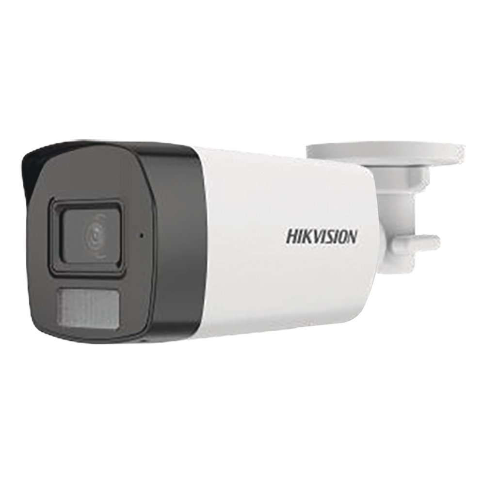 [Dual Light + ColorVu] Bala TURBOHD 3K (5 Megapixel) / Lente 2.8 mm / 40 mts IR + 40 mts Luz Blanca  / Gran Angular 104.5° / Exterior IP67 / Micrófono Integrado / dWDR / 4 Tecnologías
