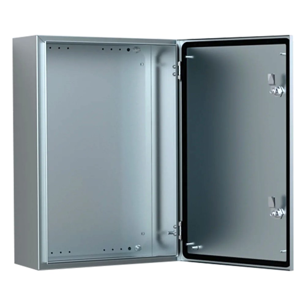 Gabinete de Acero Inoxidable 304L ASR IP66 / 600x400x210 mm (23.6x15.7x8.3 in) / 2 Cerraduras / Montaje Placa 2 mm