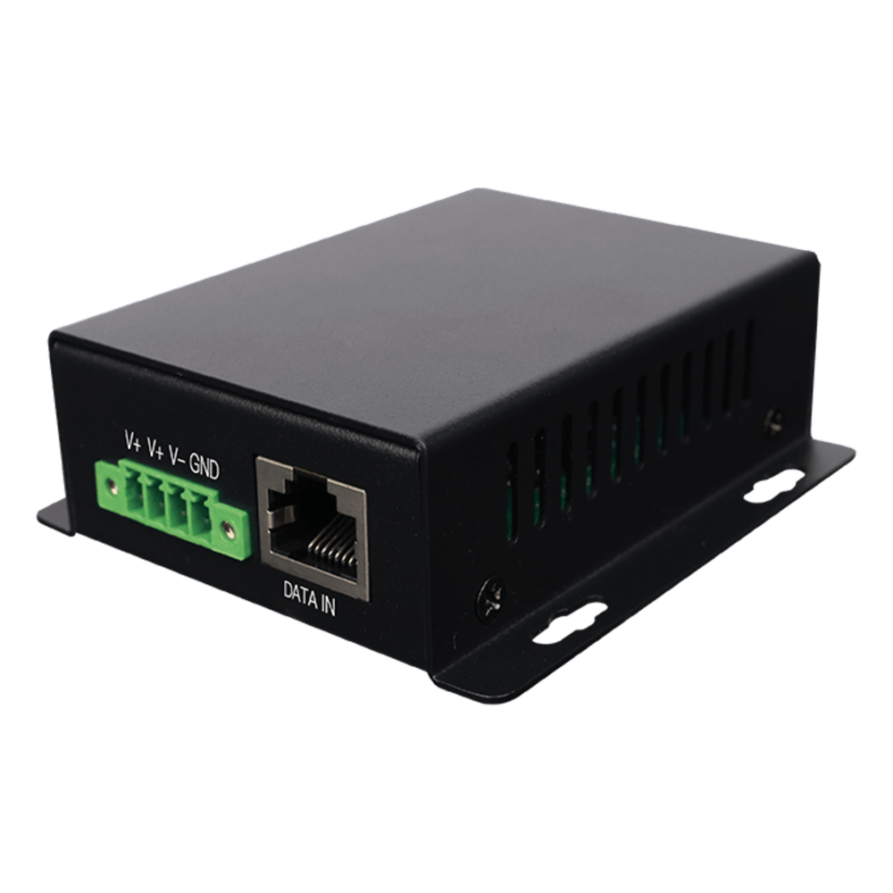 Inyector PoE Industrial / Ideal para Aplicaciones Solares / Entrada 9-32 Vcc / Salida PoE pasivo 24V / Conexión plug and play / Ideal para Enlaces Inalámbricos (Ubiquiti, Cambium, Mimosa, MikroTik)