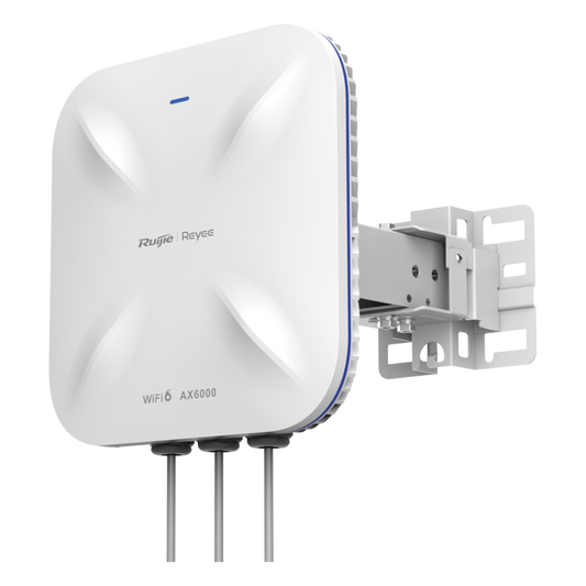 Punto de Acceso Mesh Wi-Fi 6 Industrial para Exterior Sectorial 60°, hasta 5.95 Gbps, MU-MIMO 4x4, Filtros Anti Interferencia y Auto Optimización con IA, puerto eth 2.5G y SFP