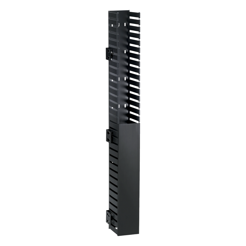Organizador Vertical IN-Cabinet, Sencillo (Solo Frontal), Para Uso Con Gabinetes Panduit, Montaje Lateral en Riel de Rack, 40 UR, 1.95 in de Ancho, Color Negro