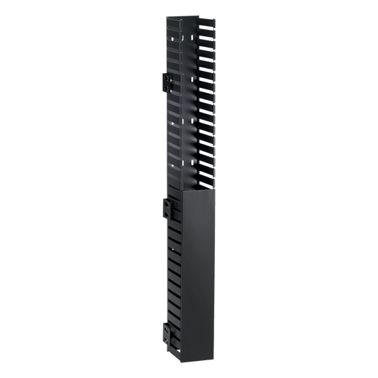 Organizador Vertical IN-Cabinet, Sencillo (Solo Frontal), Para Uso Con Gabinetes Panduit, Montaje Lateral en Riel de Rack, 40 UR, 1.95 in de Ancho, Color Negro