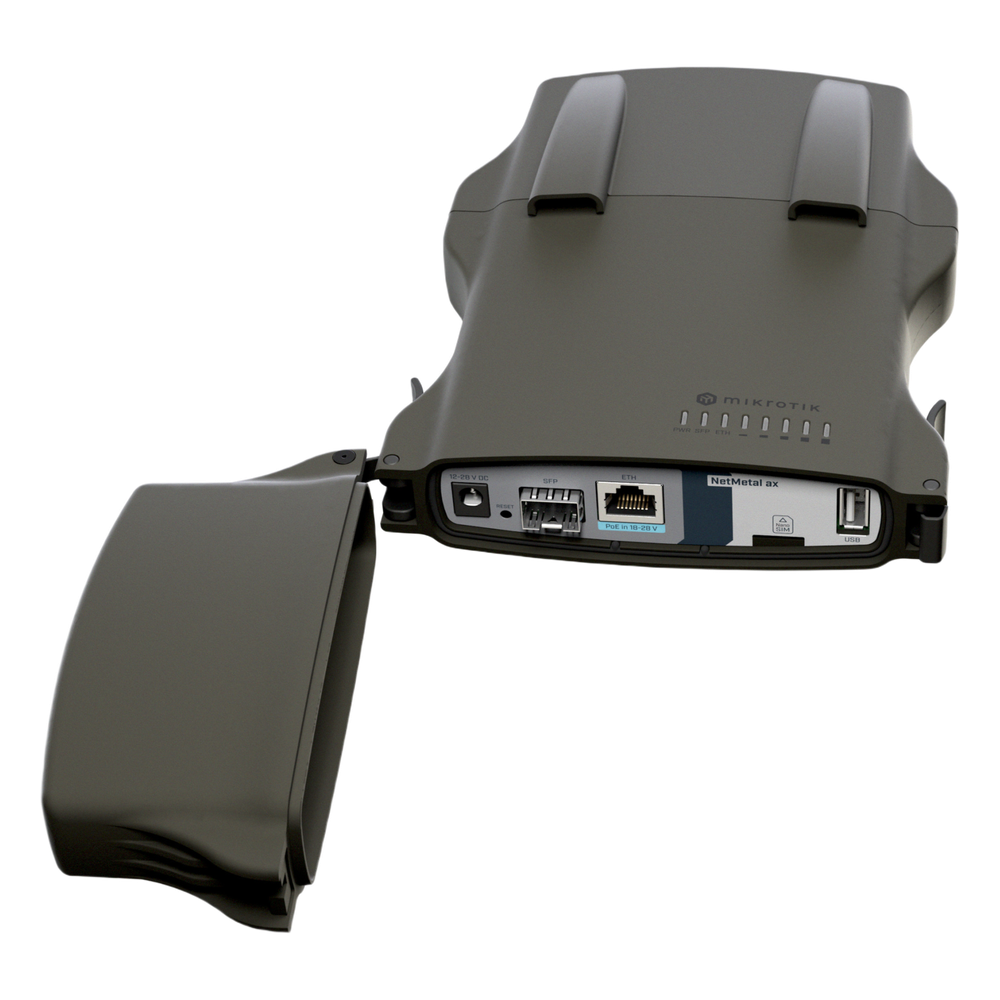 (NetMetal ax) – Radio conectorizado Wi-Fi 6 doble banda, Gigabit y SFP+ 2.5G para exteriores