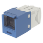 Conector Jack RJ45 Estilo TG con Ventana, Mini-Com, Categoría 6, de 8 Posiciones y 8 Cables, Color Azul