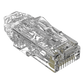 Plug RJ45 Cat6/6A, Para Cable UTP de Calibre 28 AWG (Diámetro Reducido), Chapado en Oro de 50 Micras, Paquete de 100 Piezas