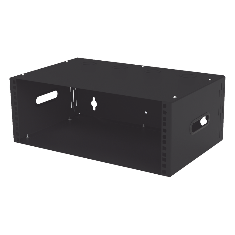 Gabinete para Montaje en Pared liviano, 4 Unidades de rack, Profundidad máxima de trabajo 250 mm, Se envía el Gabinete Armado.