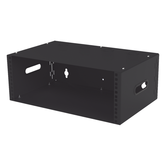 Gabinete para Montaje en Pared liviano, 4 Unidades de rack, Profundidad máxima de trabajo 250 mm, Se envía el Gabinete Armado.