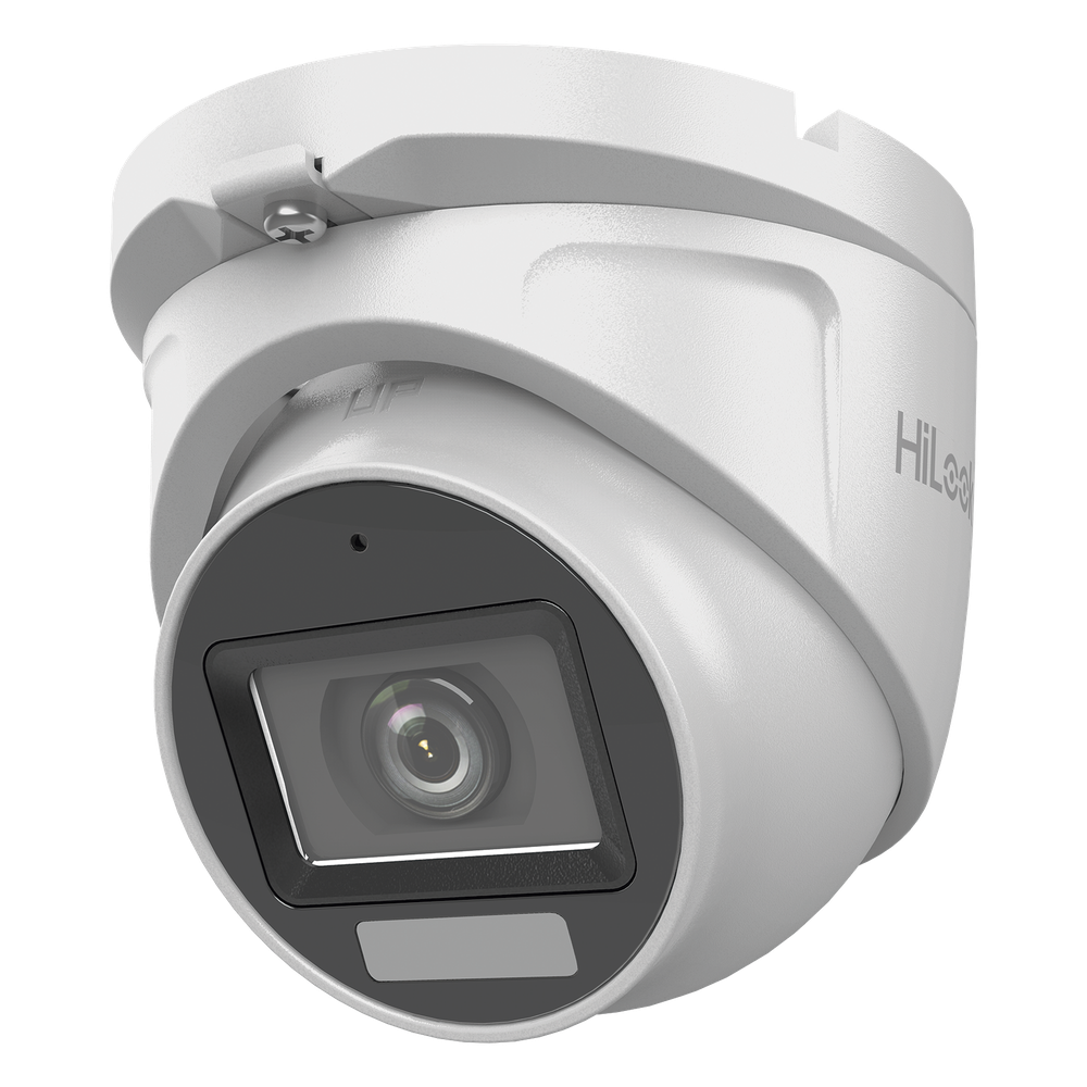 [Dual Light + ColorVu] Turret TURBOHD 2 megapixel / 30 mts IR + 20 mts luz blanca/ Lente 2.8 (100° de Visión) / Exterior IP66 / Audio por Coaxitron / TVI-AHD-CVI-CVBS / Metal / Smart-Hybrid Light
