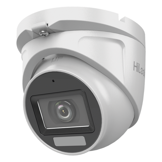 [Dual Light + ColorVu] Turret TURBOHD 2 megapixel / 30 mts IR + 20 mts luz blanca/ Lente 2.8 (100° de Visión) / Exterior IP66 / Audio por Coaxitron / TVI-AHD-CVI-CVBS / Metal / Smart-Hybrid Light