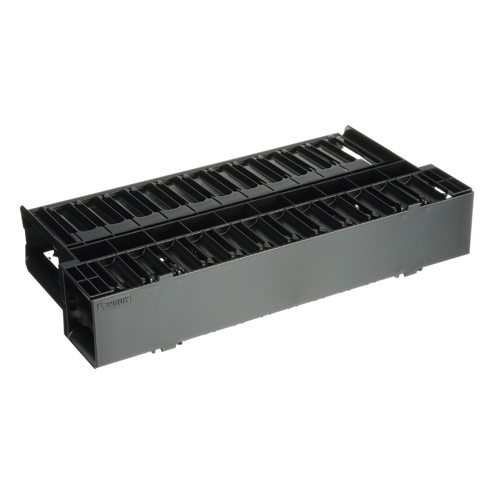 Organizador de Cables Horizontal NetManager, Doble (Frontal y Posterior), Para Rack de 19in, 2UR