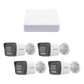 Kit IP 1080p (2 Megapixel) / NVR de 4 Canales con 4 Puertos PoE / 4 Cámaras IP Bala ColorVu Lite y Motion Detection 2.0 / Micrófono Integrado
