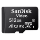 Memoria microSD SanDisk 512GB / Alta Resistencia / Videovigilancia / Clase 10
