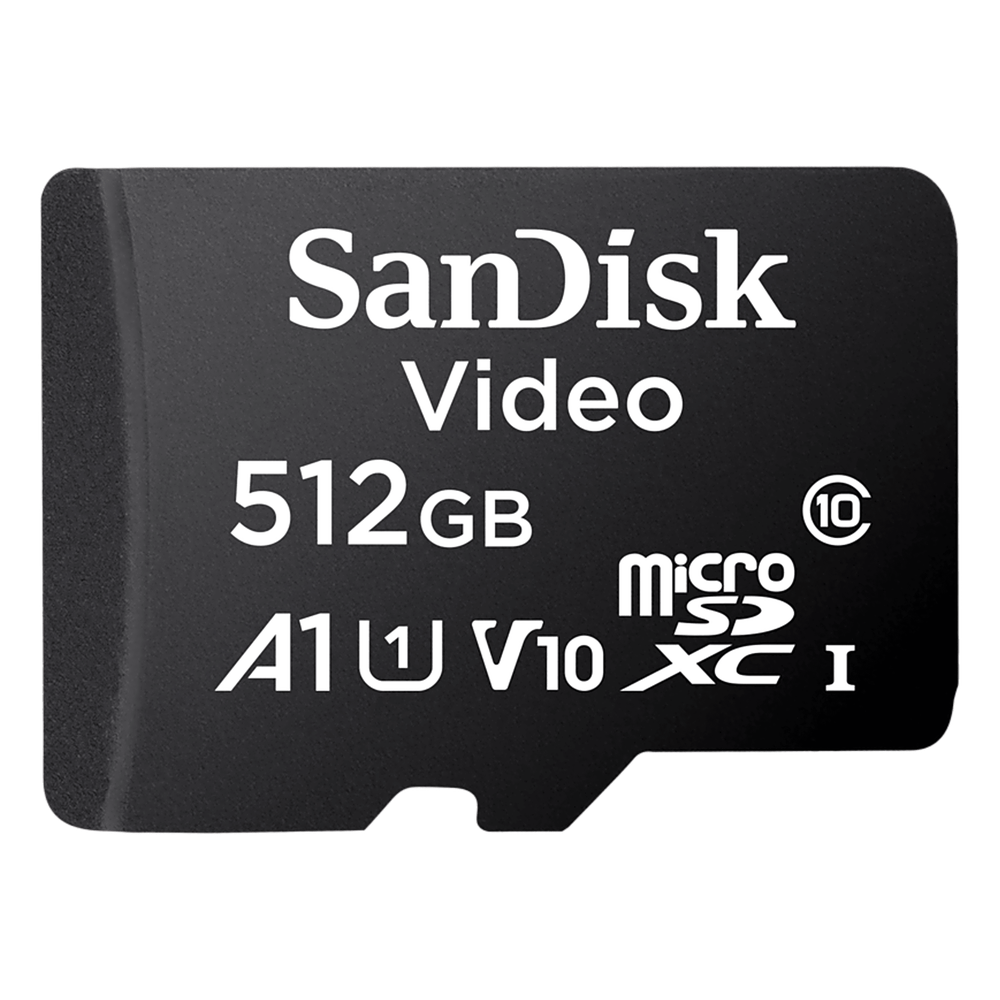 Memoria microSD SanDisk 512GB / Alta Resistencia / Videovigilancia / Clase 10