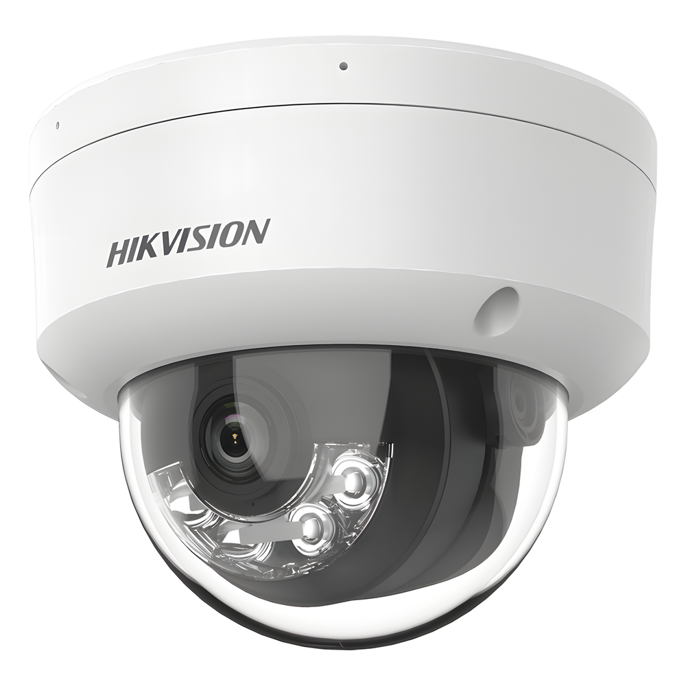 [Dual Light] Domo IP 8 Megapixel (4K) / Lente 2.8 mm / 30 mts IR + 30 mts Luz Blanca / Micrófono Integrado / IK08 / ACUSENSE Lite / Exterior IP67 / H.265 / PoE / ONVIF