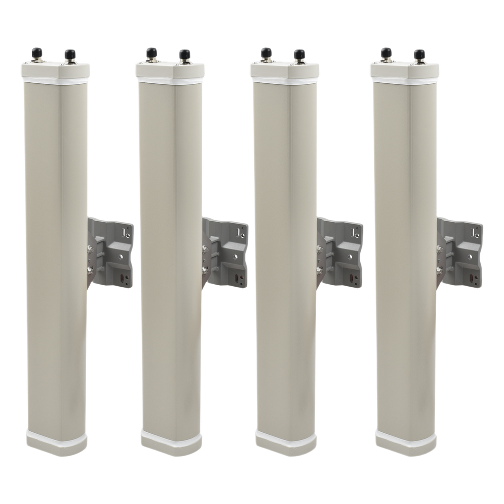 Kit de Antenas Sectoriales, 2.4 GHz, 14 dBi, 2 N-Hembra, 70°, polaridad cruzada, para series A8/A8n/A2