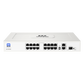 Switch no administrable PoE WI-TEK / Gestión Cloud / 16 Puertos 10/100 Mbps PoE af/at / 2 Puertos Uplink Gigabit / 1 Ranura SFP 1000 Mbps / Presupuesto 180 W / Puerto 1 Hi-PoE 60W