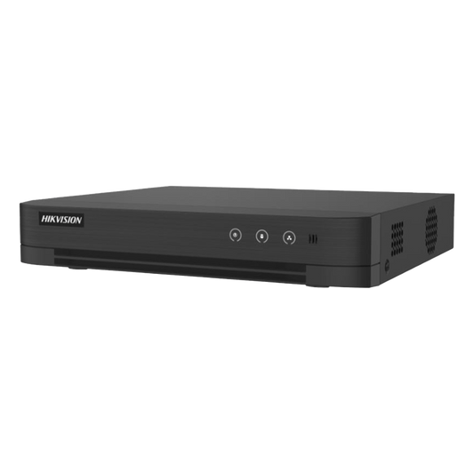 [Audio Bidireccional] DVR 8 Canales TurboHD + 2 Canales IP / 2 Megapixel (1080p) Lite / Acusense Lite (Evita Falsas Alarmas) / Audio por Coaxitron / 1 Bahia de Disco Duro / H.265+ / Salida de Vídeo Full HD