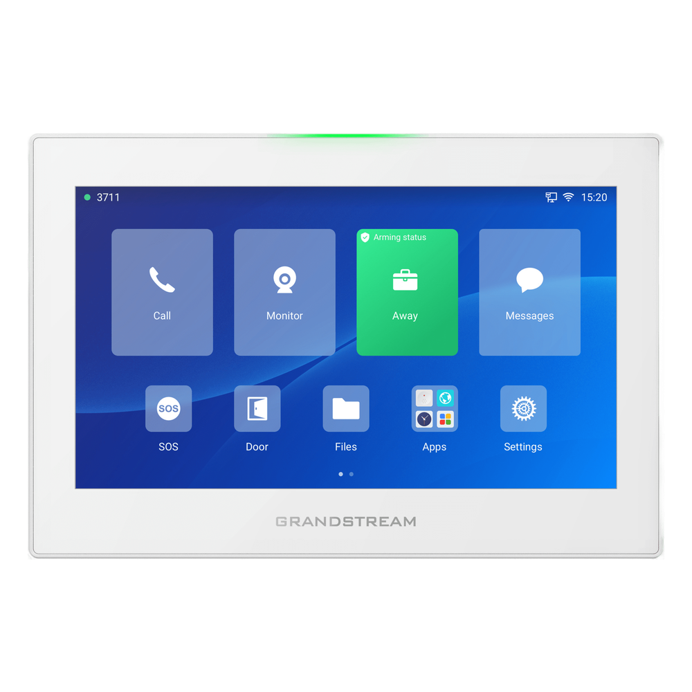Estación de Intercomunicación SIP con Wi-Fi 6, Bluetooth y Control Total para Agendamiento de Salas y Edificios Inteligentes (Color Blanco)