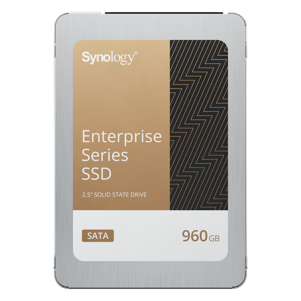 SSD SATA de 2,5" Serie Enterprise | 960 GB | Alto Rendimiento Estable | Resistencia Empresarial | Protección de Datos Integral | Análisis de Vida Útil | Compatibilidad con Synology DSM | Garantía de 5 Años