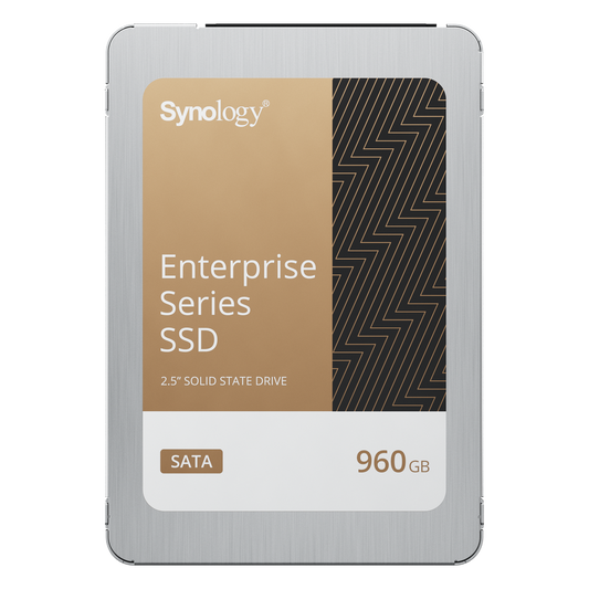 SSD SATA de 2,5" Serie Enterprise | 960 GB | Alto Rendimiento Estable | Resistencia Empresarial | Protección de Datos Integral | Análisis de Vida Útil | Compatibilidad con Synology DSM | Garantía de 5 Años