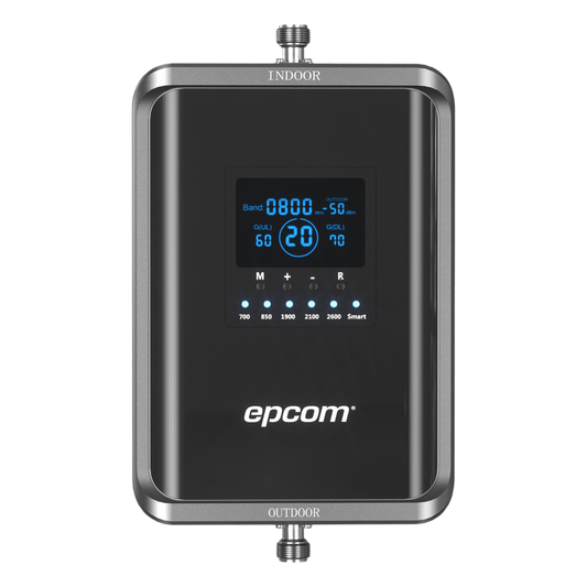 Amplificador de Señal Celular 5G / Mejora las llamadas convencionales y VoLTE / Soporta los datos de las tecnologías 2G, 3G, 4G y 5G de TELCEL, AT&T, MOVISTAR y OMV de Altán / Cubre hasta 1000 m².