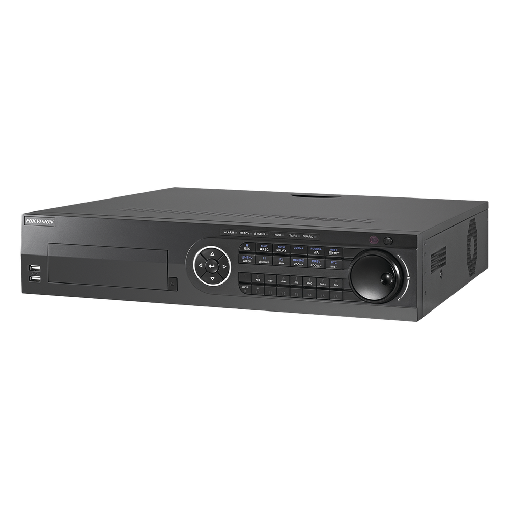 DVR 16 Canales TurboHD + 8 Canales IP / 3K / 5 Megapixel /  8 Bahías de Disco Duro / 16 Entradas de Audio Fisicas (Microfono por Separado) / Audio por coaxitron / Acusense / 16 Entradas de Alarma / POS / H.265+